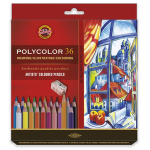 Koh-I-Noor Polycolor Kredki 36kol+2 ołówki karton