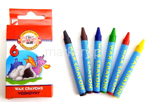 Koh-I-Noor Wax Crayons Kredki Woskowe 6 kol