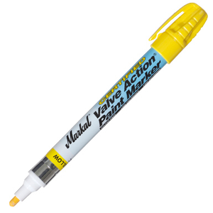 Markal Valve Action Paint marker Cert żółty