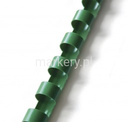 Grzbiety plastikowe 6 mm zielony 100 szt