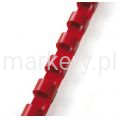 Grzbiety plastikowe 12,5 mm czerwony 100 szt