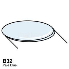 COPIC Wide Marker B32 Pale Blue 