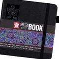 Sakura blok 12x12 80k black paper 140g-130925