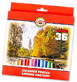 Koh-I-Noor jumbo kredki omega 10mm 36 kol-130515