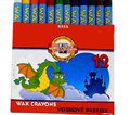 Koh-I-Noor Wax Crayons Kredki Woskowe 12 kol-114699
