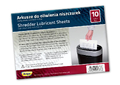 Arkusze do oliwienia niszczarek 10 szt-46627