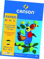 Papier Kolorowy Canson A3 80g 10 ark Blok Tukan-129985