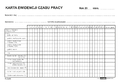Druk Karta ewidencji czasu pracy Zo-95 A5 -138944