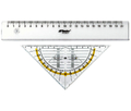 Leniar Zestaw Geo trójkąt 16cm + Linijka 20cm-142699