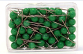 Szpilki do tablic kork/tekstyl 100szt zielony-32549