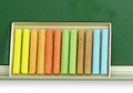 Kreda tablicowa okragła kolorowa 12szt-60849