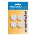 Magnesy Discofix Standard 0.7 kg 30 mm 4szt biały-47457