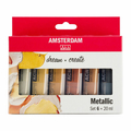 Talens Amsterdam Standard Farby Metalics 6x20ml-140152
