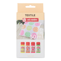 TALENS TEXTILE SET 4x50ML NEON farby do tkanin-132384