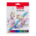 bruynzeel Fineliner Brushpen Set 12kol-139758