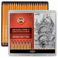 Koh-I-Noor Art Ołówki Grafitowe 8B-10H 24szt metal-138782