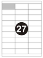 Etykiety samoprzylepne białe 70x32/27szt (500)-60218