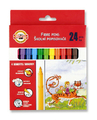 Koh-I-Noor Flamastry Zmywalne 24 kol Karton-93615