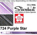 Sakura Gelpens Stardust Sparkle 724 Purple Star-149647