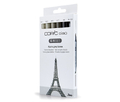 COPIC Ciao Markery Zestaw 5+1 Cieple Szarości-144053