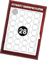 Etykiety samoprzylepne białe Okrągłe FI 40 (100)-42547