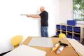Ściana magnetyczna natynkowa biała 1 m2 4 płyty-45579