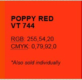 Prismacolor Verithin kredka VT744 Poppy Red-121168