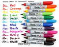 Sharpie Brush Marker permanentny Czerwony-124135