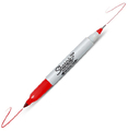 Sharpie Twin Tip Marker permanentny Czerwony-148878