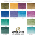 Rembrandt Water Colour set metal 12 granulating -137310