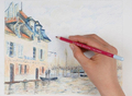 Talens Van Gogh Water Kredki akwarelowe 12kol met -71117