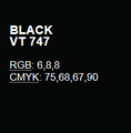 Prismacolor Verithin kredka VT747 Black-121112