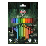 KIN flamastry 7710/2BD 24 kol w kartoniku Dino