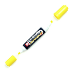 Marker dwukońcówkowy Sakura Permapaque Twin Point Marker 003 Yellow