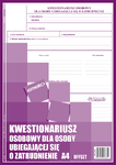 Druk Kwestionariusz o zatrudnienie A4
