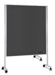 Tablica prezentacyjna mobilna filcowa szara