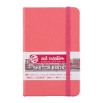 Szkicownik Talens Art Creation coral red 9x14 cm, papier ecru 140 g, 80 kartek