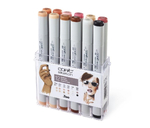 COPIC Sketch Markery Kolory Skóry 12 szt