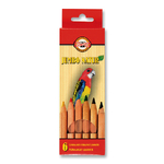Kredki Jumbo Natural Special Finish 6 kol
