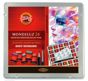 Koh-I-Noor Mondeluz Farby akwarel 24kol Metal