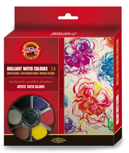 Farby akwarelowe BRILLANT 24 kolorów