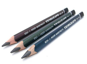 Koh-I-Noor Ołówki Grafit Triograph 10,5 2B/4B/6B 