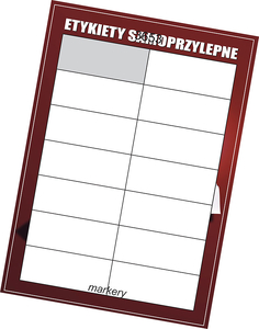 Etykiety samoprzylepne białe 105x42,4/14szt (500)