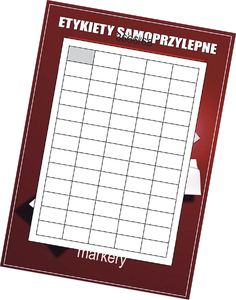 Etykiety samoprzylepne białe 38x21.2/65szt (100)