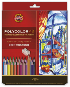 Koh-I-Noor Polycolor Kredki 48kol+2 olówki karton
