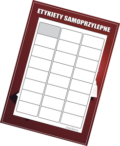 Etykiety samoprzylepne białe 63.5x33.9/24s ZAO 100