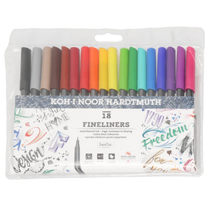 Koh-I-Noor cienkopisy zestaw 18 kol