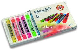 Koh-I-Noor ToisonDor Pastele suche 6 kol fluoresc