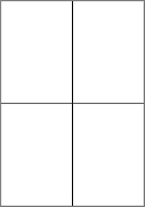 Etykiety samoprzylepne białe 4szt/105x148,5 50ark 