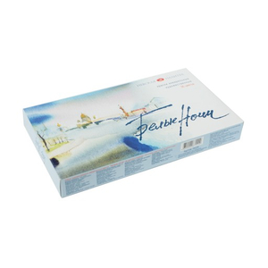 Akwarele Białe Noce 36 kolorów w plastikowym pudeł